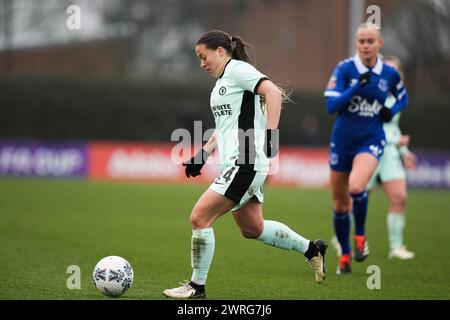 Everton FC contre Chelsea FC Womens FA Cup Walton Hall Park Stadium LIVERPOOL ANGLETERRE 10 mars 2024 Fran Kirby de Chelsea lors du match de FA Cup féminin entre Everton FC et Chelsea FC au Walton Hall Park Stadium Liverpool le 10 mars 2024 à Birkenhead, Angleterre. Photo Alan Edwards Banque D'Images