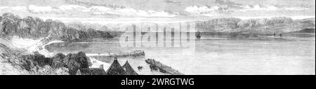 La guerre au Danemark : la petite ceinture et la rive du Jutland, vue de l'île de Funen, 1864. 'Hin[?]Sgael Wood ; Behrendt's Hotel, Middlefahrt ; Damgaard... la fin probable de la guerre entre l'Allemagne et le Danemark a peut-être retiré du sujet de notre présent avis une bonne partie de son importance militaire. Pendant quelques semaines après la chute de d&#xfc;ppel, et depuis l'échec de la Conférence de Londres à mettre fin à la lutte, on s'attendait à ce que l'armée austro-prussienne, ayant déjà pris possession de la forteresse de Fredericia, sur la petite ceinture, tente de franchir ce qui s Banque D'Images