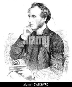 Dr Ellicott, évêque désigné de Gloucester et Bristol, 1862. Gravure d'après une photographie de John et Charles Watkins. Le très révérend Charles John Ellicott, B.D.. Est né à Whitwell en 1819, et a fait ses études aux écoles d'Oakham et de Stamford, et a obtenu John's College, Cambridge, où il est diplômé en 1841, et par la suite est devenu fellow de son collège. Il a obtenu le premier prix du membre en 1842, et le prix Hulsean en 1843, sur "les obligations du Sabbat." En 1848, il a été nommé à la petite vie de Tilton, dans le Rutlandshire, dont il a démissionné en 1858, et dans le Banque D'Images