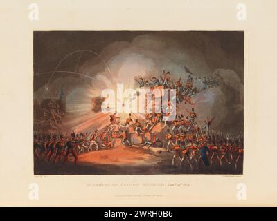 L'infanterie britannique prend d'assaut la forteresse de Ciudad Rodrigo le 19 janvier 1812, 1815. Collection privée Banque D'Images