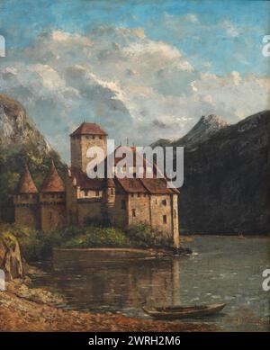 Château de Chillon, après 1873. Collection privée Banque D'Images