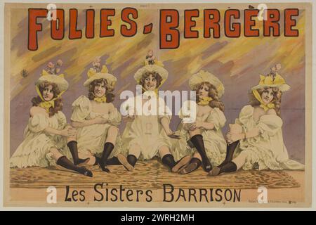 Folies Berg&#xe8;re. Les Sisters Barrison, années 1890 Collection privée Banque D'Images