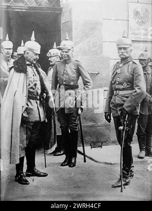 Kaiser Wilhelm II et le général von Mackensen, entre 1914 et 1915. Banque D'Images