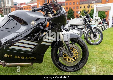 Classic Norton Motorbikes au concours de Londres Banque D'Images