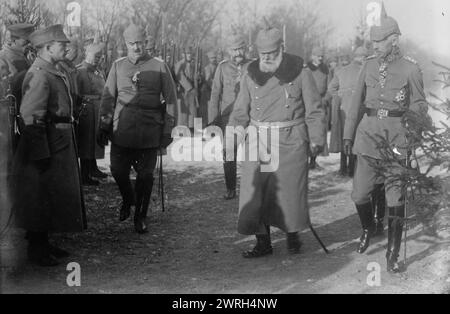 Roi Louis de Bavière &amp ; Excellenz von Strantz, 6 janvier 1915 (date de création ou de publication ultérieure). Louis III de Bavière (1845-1921) et le général Hermann von Strantz (1853-1936) avec d'autres soldats allemands pendant la première Guerre mondiale Banque D'Images