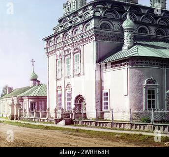 Détail de la cathédrale de la Trinité, Kostroma, 1910. Banque D'Images