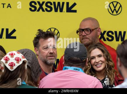 Austin, Texas, États-Unis. 12 mars 2024. Le réalisateur DAVID LEITCH du nouveau film ''The Fall Guy'' marche sur le tapis rouge devant le Paramount Theater dans le centre-ville d'Austin lors de la première du film South by Southwest (SXSW) le 12 mars 2024. (Crédit image : © Bob Daemmrich/ZUMA Press Wire) USAGE ÉDITORIAL SEULEMENT! Non destiné à UN USAGE commercial ! Banque D'Images