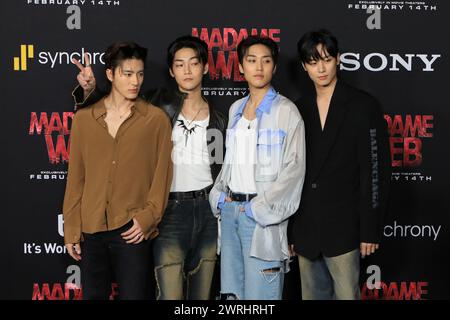 12 février 2024, Westwood, CA, USA : LOS ANGELES - 12 février : The Boyz à la Madame Web Premiere au Village Theater le 12 février 2024 à Westwood, CA. (Crédit image : © Kay Blake/ZUMA Press Wire) USAGE ÉDITORIAL SEULEMENT! Non destiné à UN USAGE commercial ! Banque D'Images