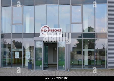 Centre médical de Knappschaftskrankenhaus, Knappschaft Kliniken, Klinikum Westfalen, Dortmund, Ruhr Rhénanie du Nord-Westphalie, Allemagne Banque D'Images