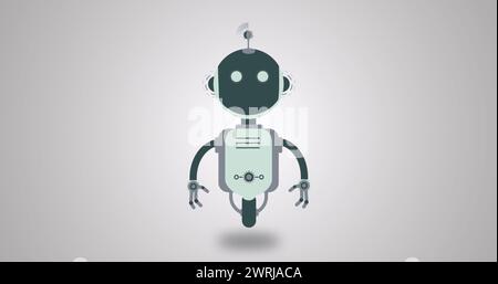 Image de l'icône ai chatbot et du traitement des données Banque D'Images