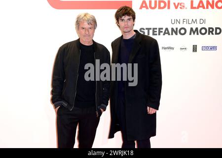 Renato de Maria mit Sohn Giovanni de Maria BEI der Premiere des Kinofilms Race for Glory - Audi v. Lancia / 2 Win im Space Cinema Moderno. ROM, 13.03.2024 *** Renato de Maria avec son fils Giovanni de Maria à la première du film Race for Glory Audi vs Lancia 2 Win au Space Cinema Moderno Rome, 13 03 2024 Foto:XA.XM.xTinghinox/xFuturexImagex Glory 4338 Banque D'Images