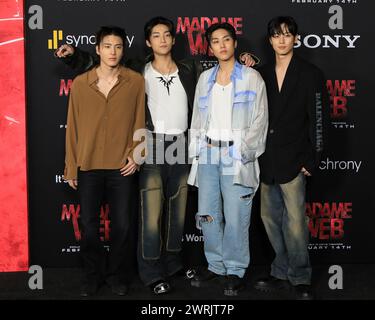 12 février 2024, Westwood, CA, USA : LOS ANGELES - 12 février : The Boyz à la Madame Web Premiere au Village Theater le 12 février 2024 à Westwood, CA. (Crédit image : © Kay Blake/ZUMA Press Wire) USAGE ÉDITORIAL SEULEMENT! Non destiné à UN USAGE commercial ! Banque D'Images