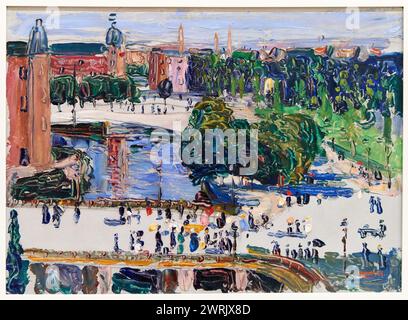 “Amsterdam-vue depuis la fenêtre (Amsterdam-Blick aus dem Fenster)”, 1904, Vasily Kandinsky (né en 1866 à Moscou ; mort en 1944 à Neuilly-sur-Seine, France), Muse Banque D'Images