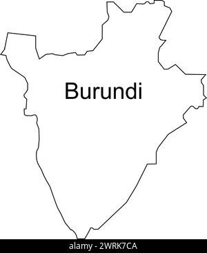 conception d'illustration vectorielle d'icône de carte burundi Illustration de Vecteur