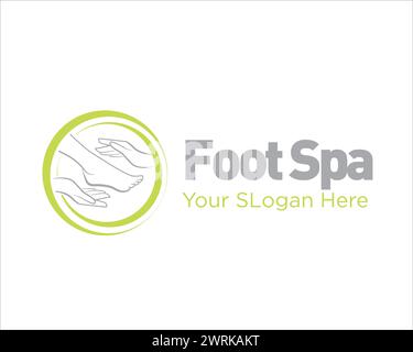 foot spa logo conçoit pour un beau service et logo clinique Illustration de Vecteur