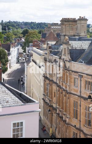 Vues de Parks Road à Oxford au Royaume-Uni Banque D'Images