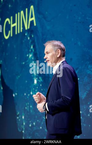 Oliver Blume, Vorstandsvorsitzender der Volkswagen Group, CEO, Jahrespressekonferenz der VW Group, DEU, Berlin, 13.03.2024 *** Oliver Blume, Président du Conseil d'Administration du Groupe Volkswagen, CEO, Conférence de presse annuelle du Groupe VW, DEU, Berlin, 13 03 2024 Banque D'Images