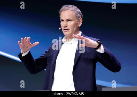 Oliver Blume, Vorstandsvorsitzender der Volkswagen Group, CEO, Jahrespressekonferenz der VW Group, DEU, Berlin, 13.03.2024 *** Oliver Blume, Président du Conseil d'Administration du Groupe Volkswagen, CEO, Conférence de presse annuelle du Groupe VW, DEU, Berlin, 13 03 2024 Banque D'Images