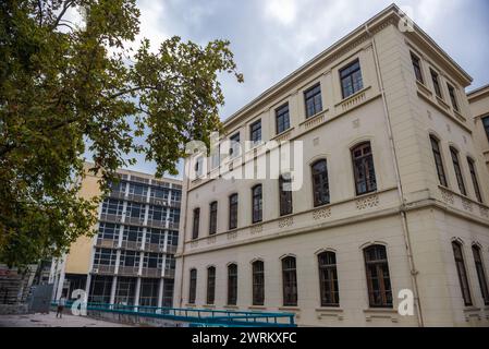 Faculté de langue et de littérature françaises, Département de traduction, Université Aristote de Thessalonique bâtiments dans la ville de Thessalonique, Grèce Banque D'Images