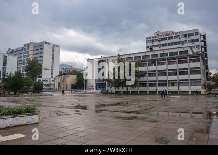 Département de biologie et École de chimie, Université Aristote de Thessalonique bâtiments dans la ville de Thessalonique, Grèce Banque D'Images