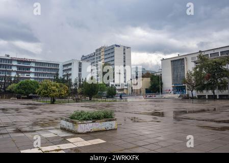 Département de biologie et École de chimie, Université Aristote de Thessalonique bâtiments dans la ville de Thessalonique, Grèce Banque D'Images