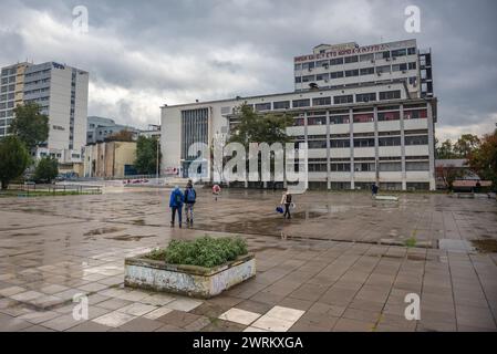 École de chimie, Université Aristote de Thessalonique bâtiments dans la ville de Thessalonique, Grèce Banque D'Images