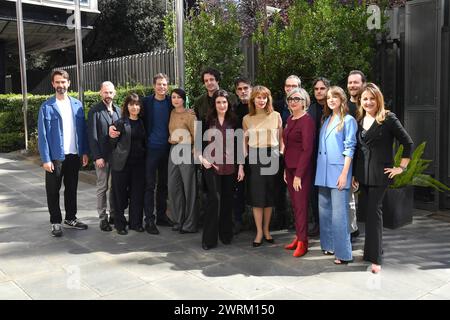 Rome, Italie. 13 mars 2024. Rome : siège de la RAI Viale Mazzini. Photocall par Studio Battaglia. Sur la photo : Cast Credit : Independent photo Agency/Alamy Live News Banque D'Images