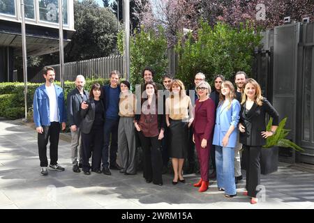 Rome, Italie. 13 mars 2024. Rome : siège de la RAI Viale Mazzini. Photocall par Studio Battaglia. Sur la photo : Cast Credit : Independent photo Agency/Alamy Live News Banque D'Images