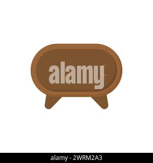 Icône de vecteur de table de chevet. Une table de chevet confortable. Une table de chevet colorée dans un style mignon simple. Plateau de table. Place près du lit pour les choses. Domicile Illustration de Vecteur