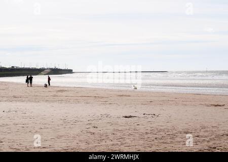 La plage de New Brighton Banque D'Images