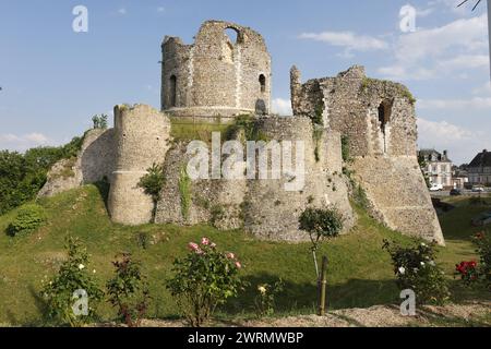 Château de Conches-en-Ouche du XIe siècle Château de Conches-en-Ouche donjon à Conches-en-Ouche, Eure, Normandie, France, Europe Copyright : Godong 809 Banque D'Images