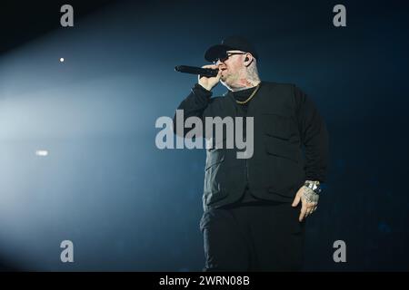 Milan, Italie. 11 mars 2024. Jake la Furia, GUE, et Don Joe du Club Dogo se produiront au Forum Assago à Milan, en Italie, le 11 mars 2024. (Photo de Alessandro Bremec/NurPhoto) crédit : NurPhoto SRL/Alamy Live News Banque D'Images