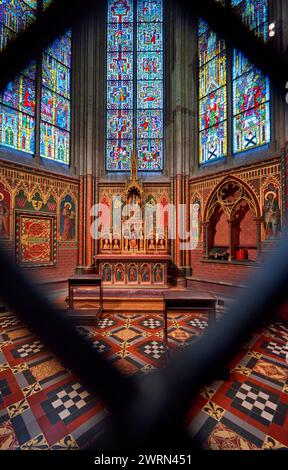 Intérieur impressionnant de la cathédrale de Cologne, Allemagne Banque D'Images