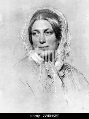 HARRIET MARTINEAU (1802-1876) théoricienne sociale et écrivaine anglaise. Banque D'Images