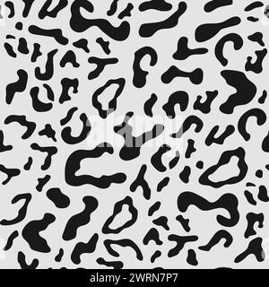 Motif en fourrure léopard sans couture. Imprimé animal moderne en tissu panthère. Illustration de Vecteur