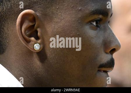 BIRMINGHAM - Jorrel Hato de l'Ajax lors de la conférence de presse MD-1 de l'Ajax avant le retour en ronde 16 de la ligue de conférence contre Aston Villa à Villa Park le 13 mars 2024 à Birmingham, Angleterre. ANP OLAF KRAAK Banque D'Images