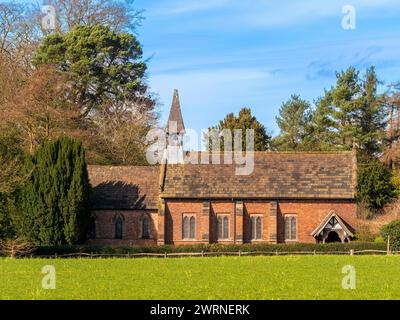 Chapelle Norcliffe dans le village de Styal, Cheshire, Angleterre. Banque D'Images