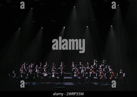 Rome, Italie. 13 mars 2024. Renato Zero pendant le Tour Autoritratto, 13 mars 2024, Palazzo dello Sport, Rome, Italie. Crédit : Live Media Publishing Group/Alamy Live News Banque D'Images