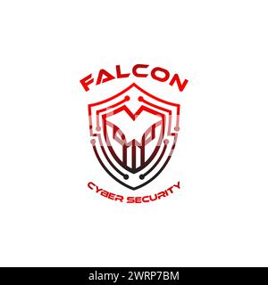 Modèle de modèle de logo Eagle Tech vecteur, emblème, concept de conception, symbole créatif, icône Illustration de Vecteur