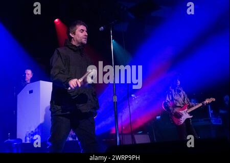 Glasgow, Écosse, 13/03/2024, Liam Gallagher se produisant au Barrowland Ballroom à Glasgow le 13 mars 2024 Banque D'Images