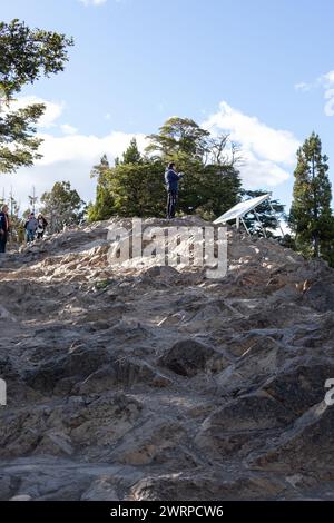 Surface de montagne rocheuse à Circuito Chico, Bariloche, Argentine Banque D'Images