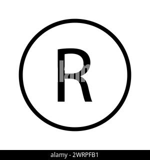 Symbole de marque déposée sur fond blanc. Illustration vectorielle. SPE 10. Illustration de Vecteur