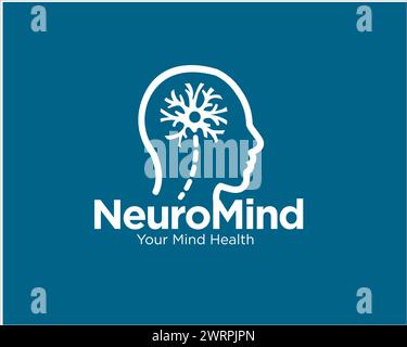 logo neuron mind pour le service médical et de santé et logo de consultation Illustration de Vecteur