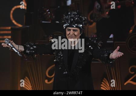 Rome, Italie. 13 mars 2024. Renato Zero se produira lors du Tour Autoritratto au Palazzo dello Sport à Rome, Italie, le 13 mars 2024. (Photo de Domenico Cippitelli/NurPhoto) crédit : NurPhoto SRL/Alamy Live News Banque D'Images