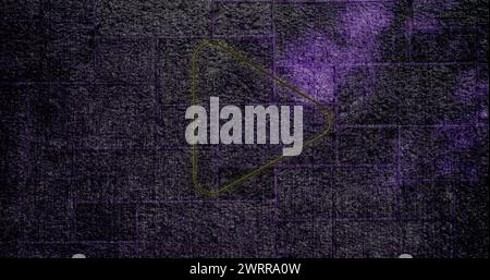 Image d'un signe de néon rouge pouces vers le bas sur le mur de briques 4k Banque D'Images