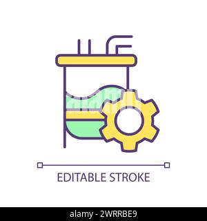 Processus de fermentation icône de couleur RVB Illustration de Vecteur