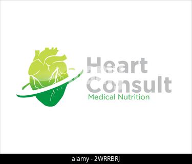 conceptions de logo de consultation de santé cardiaque pour le service médical Illustration de Vecteur