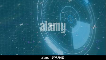 Image de l'acquisition de l'oscilloscope et du traitement des données Banque D'Images