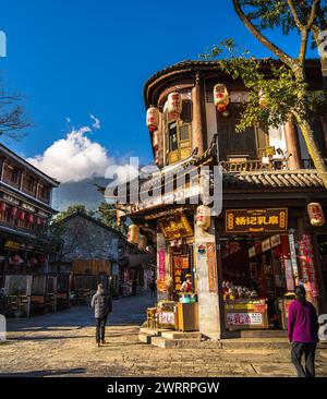 Vieille ville de Dali, Chine Banque D'Images