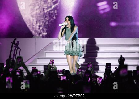 Milan, Italie. 13 mars 2024. La chanteuse américaine Madison Beer joue en concert à fabrique à Milan, en Italie, le 13 mars 2024. (Photo de Maria Laura Arturi/NurPhoto) crédit : NurPhoto SRL/Alamy Live News Banque D'Images